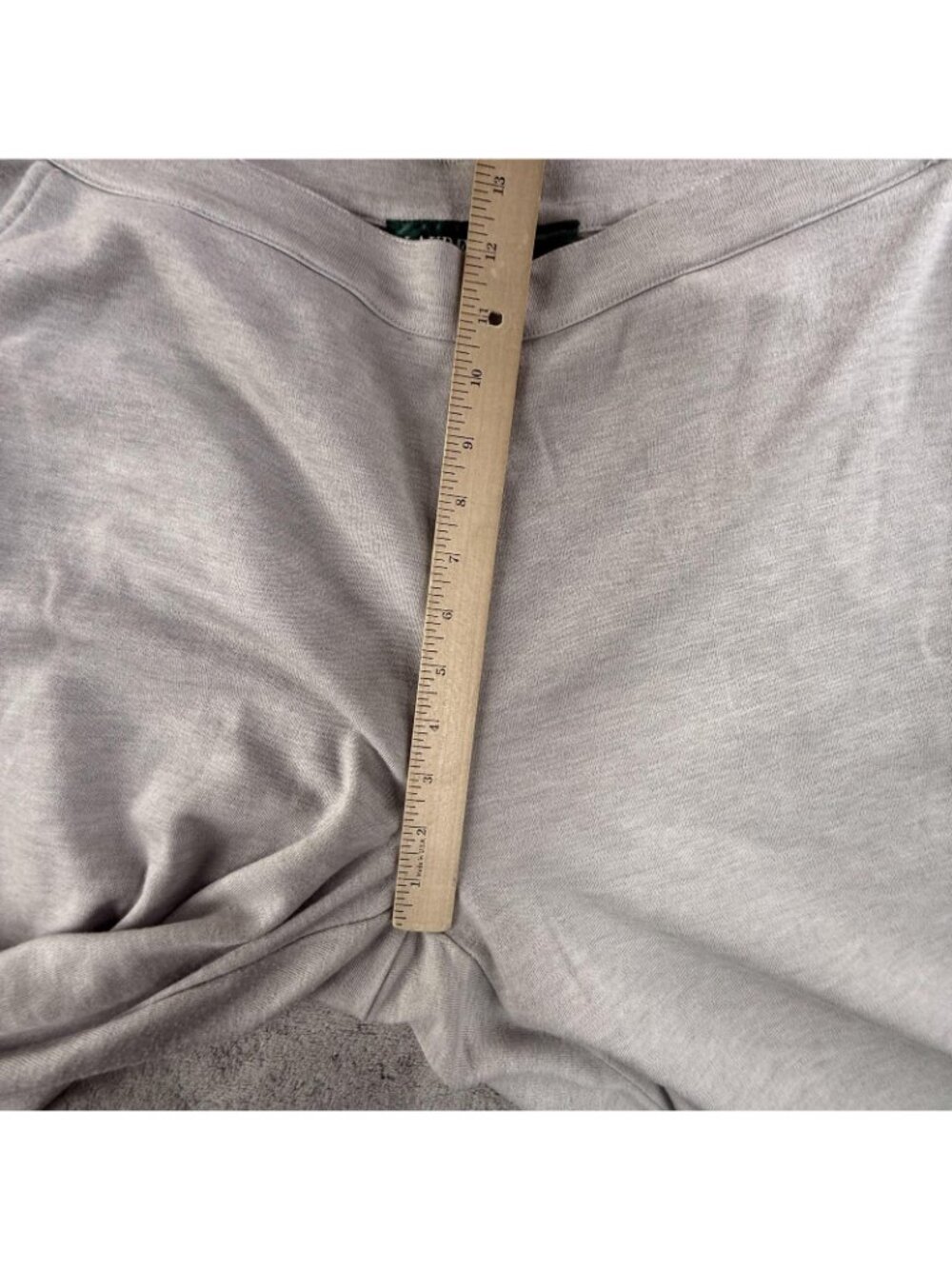 Lauren Ralph Lauren Knit Dress Pants Womens 2X Gray Straight Leg Relaxed Fit - Picture 12 of 16